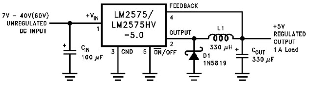 开关式1A稳压块LM2575资料