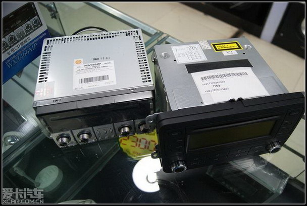蓝色速腾音响升级CD主机:歌乐WXZ466MP