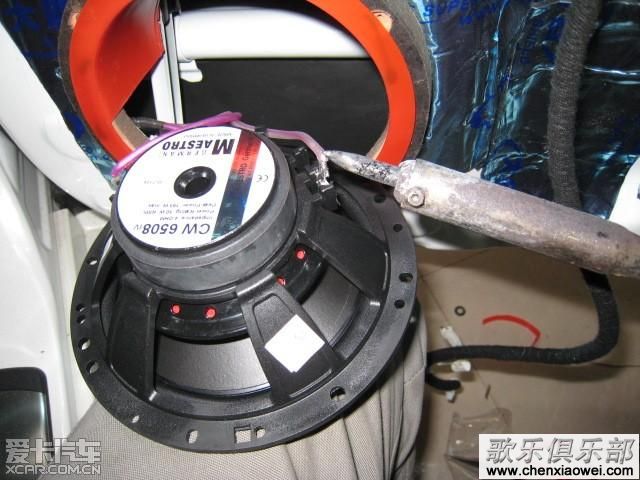 丰田锐志音响简单升级歌乐主机DXZ786USB主动三分频延时主机