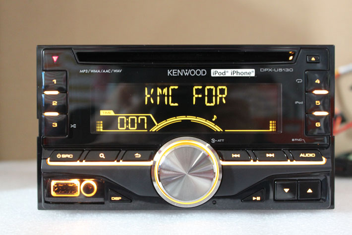 建伍dpx-u5130双锭车载cd主机