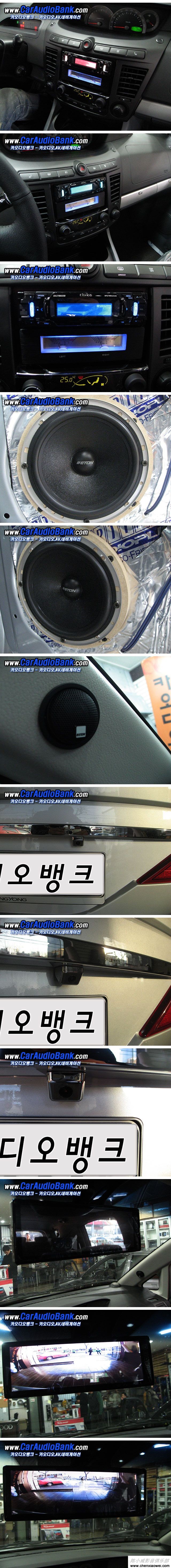 路帝Rodius汽车音响升级歌乐DXZ786USB安装效果图