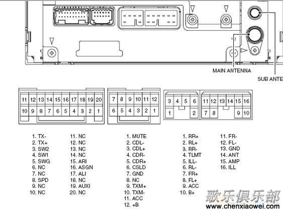 丰田cd机接线图 凯美瑞图片